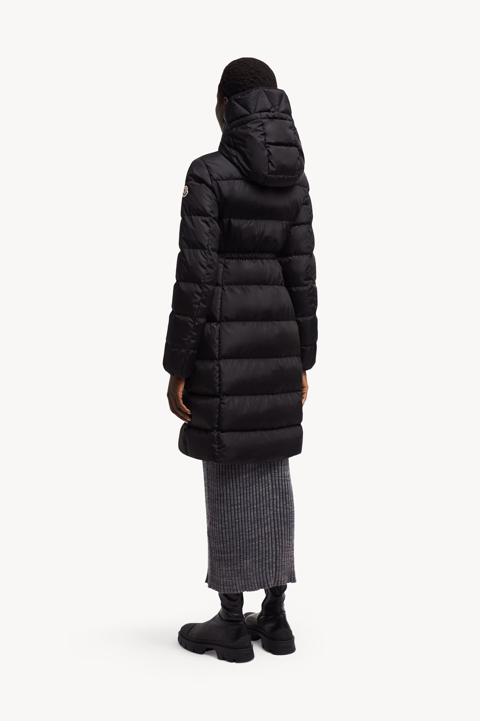 Doudoune longue Avocette à capuche Femmes Noir Moncler 5